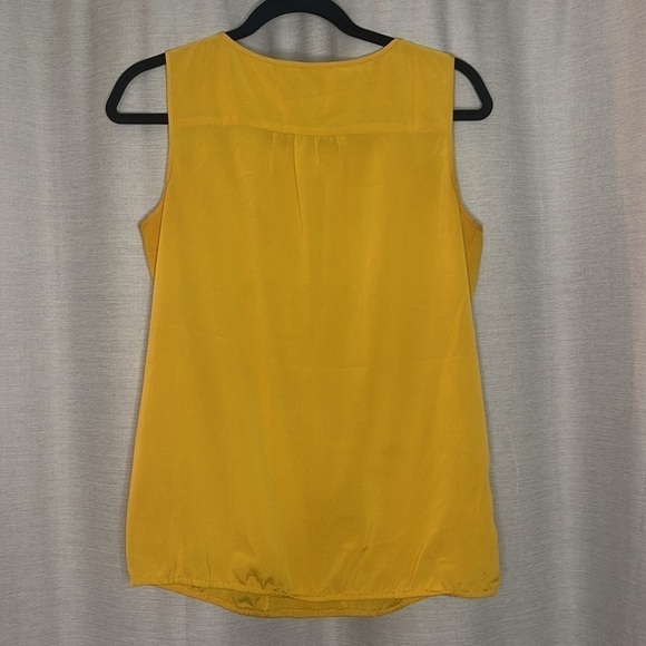 LOFT YELLOW CHIFFON TANK TOP - Picture 5 of 5